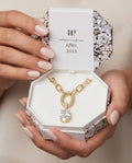 Bomb Party USA™ Let’s Run Away Together Necklace – Diamond CZ Statement Pendant