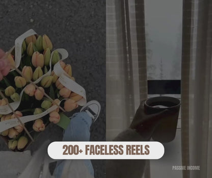 200+ Faceless Marketing Reels With DFY Hooks