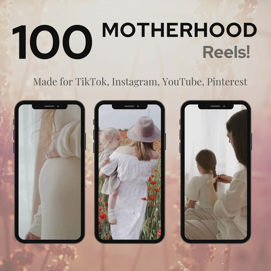 Motherhood Vol 1. Lifestyle Aesthetic Stock Videos 100